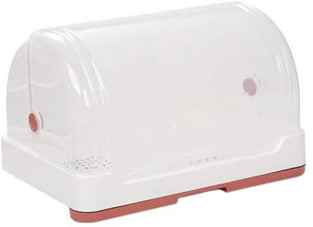 Escurreplatos con tapa, escurridor para platos con tabla de drenaje, escurridor de platos multifuncional para ahorrar espacio, escurridor de platos con tapa, bandeja de secado para organizador de coci