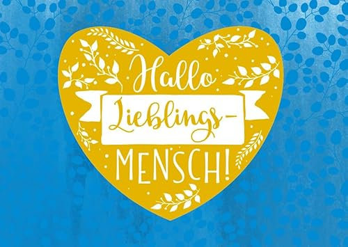 Gutsch Verlag Postkarte Liebe Spruch Hallo Lieblingsmensch