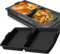 Backschalenteiler Kompatibel für Tefal OptiGrill XL, Elite XL, Plus + XL, Elite Plus XL, 2 Stück Backschaleneinsatz aus Silikon für Braten, Backen, Grillen, Backschale Zubehör, Backform
