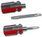 Lot de 2 petits tournevis à double usage portable pour un usage quotidien et les réparations d'urgence, tournevis compact à tête plate et cruciforme