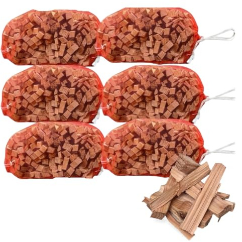 6 x Nets Premium Kiln Dried Kindling Wood 15-17kg Total for Log Burners, Fire Pits and Chimineas, Natural Fire Starter By Nicholson's Country Supplies
