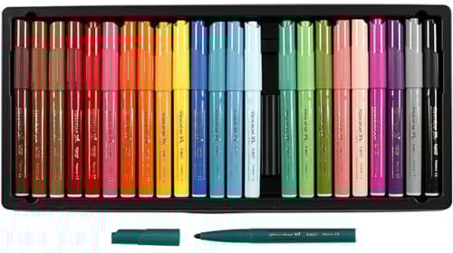 Bic 829005 KIDS Fasermaler Visacolor XL, 24er Kartonetui