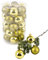 Dadeldo Living & Lifestyle Weihnachtskugel Premium 30er Set Glas 4cm Xmas Baumschmuck (Grün)