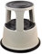 DESQ Marchepied - Métal, Avec roulettes, 2 Marches, Hauteur 42.5cm, Charge maximale 150kg, Gris