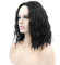Fouriding Perücke kurz lockige Welle Frauen Bob Haare Perücken für Damen Halloween Cosplay Party Anime Fasching Kostüm (Schwarz)