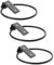 Lot de 3 supports muraux pour pot de fleurs en fer pour intérieur et extérieur
