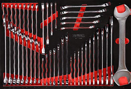 KS Tools 811.0046 Schraubenschlüssel-Satz in Schaumstoffeinlage, 46-tlg
