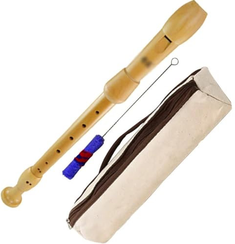 Flöte Anfänger Für Erwachsene Deutsch / Barock Altblockflöte, Professionelles 8-Loch-Flöteninstrument Aus Holz, Aufbewahrungstasche + Reinigungsstab + Lanyard ( Color : Primary color , Size : German )