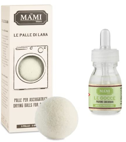 Mami Milano Lot de boules + gouttes pour sèche-linge (air de printemps)