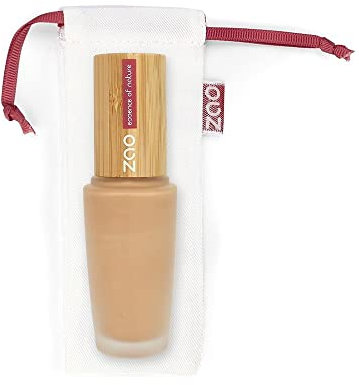 Vegan Make Up - Vegane ZAO Silk Foundation Bio 30 ml – Schminke mit Sheabutter, Mandelöl & Jojobaöl - Nr. 819 Cappuccino Tan