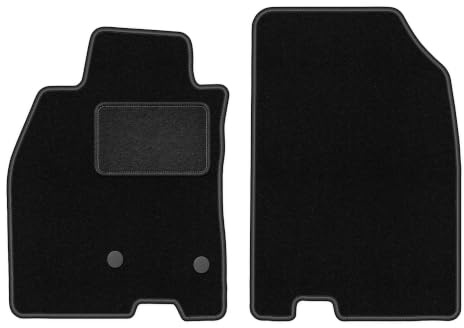 Velours-Fußmatten vorne passend für Renault Megane III 2008-2015, Schwarz | passend für Schrägheck/Coupé/Grandtour/Kombi; Velours-Teppich (Polypropylen), ca. 6,5 mm