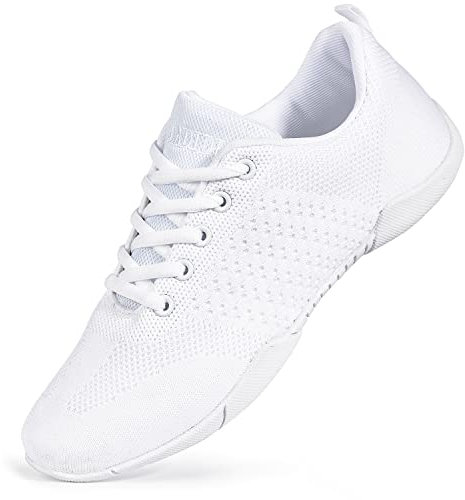 CADIDL Cheer Shoes Damen Weiß Cheerleading Tanzschuhe, Weiß (Damengröße), 38 EU