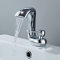 YAGJIA Wasserhahn Bad Wasserfall, Chrom Waschtischarmatur Wasserfall, Morden Armatur Waschbecken Messing, Badarmatur Einhandmischer Mischbatterie Kaltes und Heißes für Badezimmer