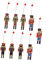 Amosfun 9st Christbaumschmuck Nussknacker Baumschmuck Weihnachtsbaumfiguren Holzspäne Scheiben Nussknacker Hängende Verzierung Danksagung Nussknacker Schmücken Nussbaum Hölzern