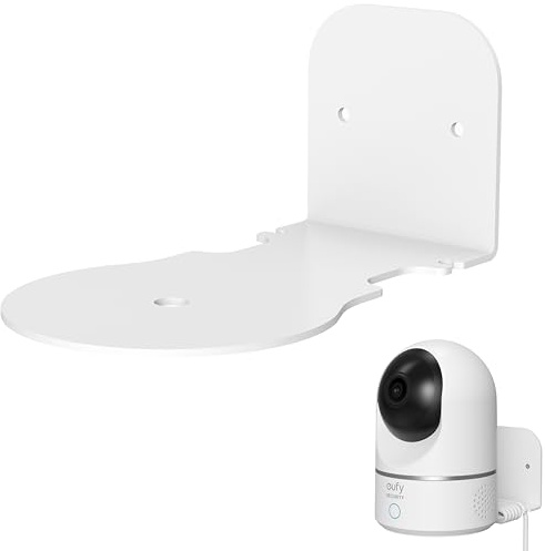 ZahoTse for eufy Security Indoor Cam E220 / Pan & Tilt / Indoor Security Camera Holder Wall Mount eufy Security Indoor Cam E220 Stand Bracket Accessory Rack (1 Piece, E220/ Pan & Tilt, White)