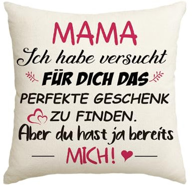 Artoid Mode Geschenk Für Mama Kissenbezug, 45x45 cm Beste Mama Geburtstagsgeschenke Von Tochter Sohn Muttertag Kissen Liebe Cushion Cover Deko