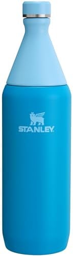 Stanley All Day Slim Bottle 34 OZ | Twist off Lid with Leakproof Seal | Slim Design for Travel & Gym | Insulated Stainless Steel | BPA-Free | Azure