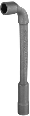 sourcing map L Shaped Angled Hex Socket Wrench 10mm CR-V Double Ended Metric 6 Point Tubular Socket Spanner for General Repairing, Pipeline, Bicycle Car Maintenance