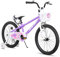 JOYSTAR Pluto Kids Bike 20 Zoll Kinderfahrrad für Jungen Mädchen im Alter von 6-9 Jahren, Kinderfahrräder mit Stützrädern &Fahrradständer, Violett