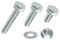 Sechskantschrauben M5 inkl. Mutter + Scheibe, Edelstahl V2A, DIN 933 (10, M5 x 16 mm)