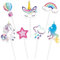 WERNNSAI 35 PCS Unicorn Cupcake Toppers - Rainbow Unicorn Birthday Party Cake Decorations for Girls Kids Unicorn Cake Topper Cake Tropper Unicorn Cake Decors Baby Shower Birthday Party Supplies