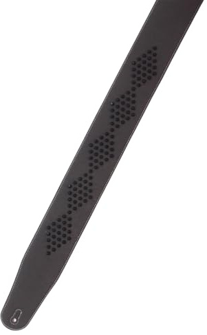 VlHpnpe Gitarrengurt mit Nieten, verzierter Punk-Stil, Mikrofaser, breit, 72 mm, Schulterkomfort, verstellbare Länge für Reparatur, Mikrofaser-Gitarren-Zubehörgurt