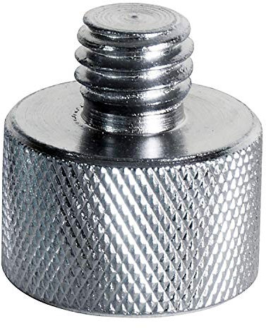 On Stage MA-100On-Stage 3/8 Male to 5/8 Female Mic Screw Adapter, Chrome, 4.0 in*6.0 in*1.0 in