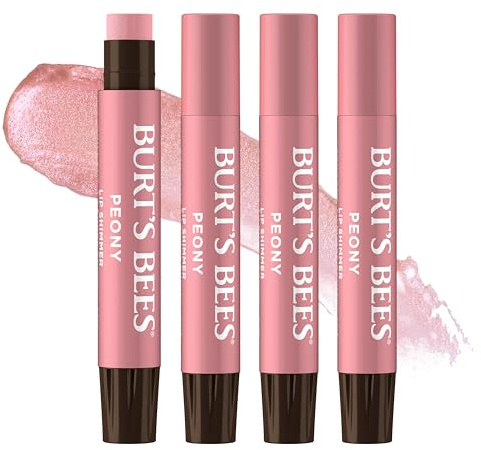 Burt's Bees Lip Shimmer, Caramel, 2.7 ml Tubes (4-pack) (Lippenmakeup)