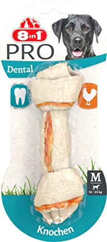 8in1 Pro Dental Knochen M - gesunder Kauknochen für mittelgroße Hunde zur Zahnpflege, 1 Stück
