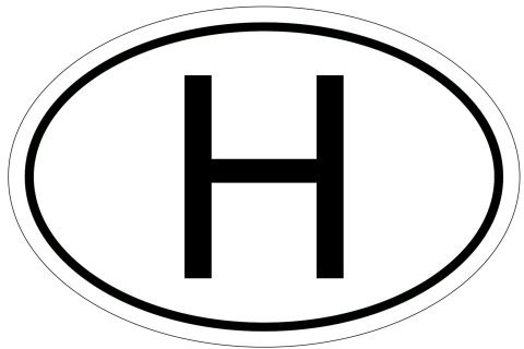 Kiwistar - Autoaufkleber - 15x10 cm - außen klebend - Ungarn H 15 x 10 cm Autoaufkleber Sticker Aufkleber KFZ Flagge Fahne