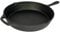 Buckingham Pre-seasoned Premium Cast Iron Skillet Frying Pan Large Suitable for Induction Electric Gas Oven Safe Ideal for BBQ Grilling Cast Iron Pan for Low Fat Healthy Cooking 31 Cm