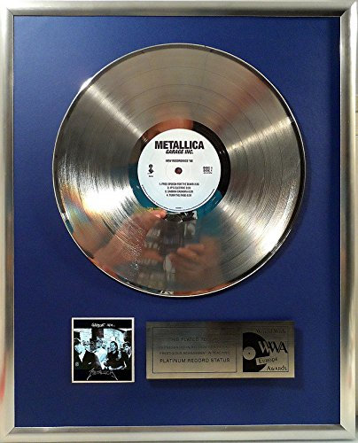 Metallica Garage Inc. Platin Schallplatte (goldene Gold Record)