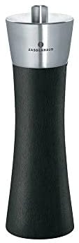 Zassenhaus Pepper Mill'Ulm Stainless Steel/Acrylic 18 cm Black Matt
