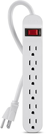 Belkin 6-Outlet Power Strip with 3-Foot Power Cord (F9P609-03)