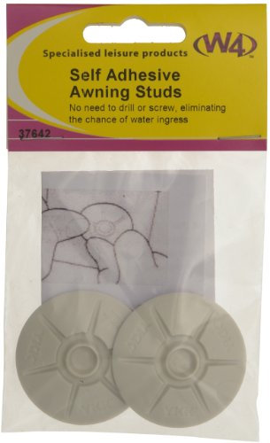 W4 37642 Self Adhesive Awning Stud, Set of 2