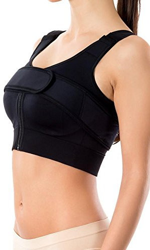 Pani Teresa Medica Kompressions BH Sport BH Kompressionsweste Brust Op mit Gürtel Mammaplastik (75 Cup C)