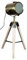 levandeo Stehlampe Dreibein 64cm Hoch Lampe Tischlampe Leuchte Retro Scheinwerfer Industrial Style Industrie Look