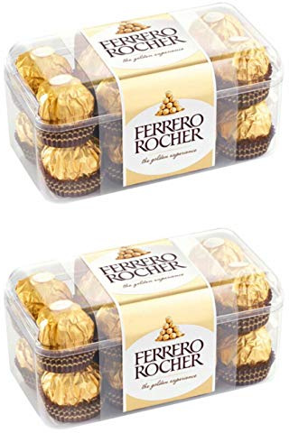 Ferrero Rocher Chocolat - 16 pièces, 200 g (2 Ferrero 16 pièces, 200 g)