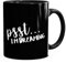 Kaffee-Tasse Frühstückstasse Psst I`m dreaming Müde Schlafen Langschläfer MoonWorks® schwarz unisize
