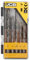 JCB Masonry Drill Bit Set, 5 Pieces, Solid Steel, Carbide Tip - Precision ground flutes, 135 degree tip angle, 3 year warranty