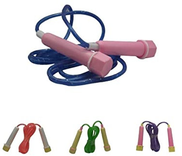 XAGOFIT Cuerda de saltar – Saltar Fitness Boxercise Mango de plástico Cuerda de Nylon Gimnasio Ejercicio (azul)