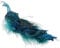 HDBD Peacock decoration 11'' Peacock Decor Christmas Ornaments Glitter Bird Clip-On Xmas Tree Decorations, Blue, 28x11x10cm