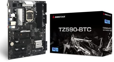 Biostar TZ590-BTC (Intel 10a e 11a generazione) LGA 1200 Intel Z590 9 GPU Supporto GPU Mining Scheda Madre.