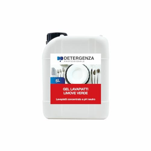 DETERGENZA PROFESSIONALE Gel LAVAPIATTI Limone Verde STOVI Green CONCENTRATO - pz. 1 da 5 L