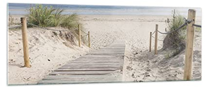 ARTTOR Glasbild 140x50cm Wandbild Glasdruck Landschaften Maritim - 4188