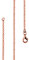 Lijoh Erbskette rose vergoldet 925 Silber Damen Kette 1,7 mm Rosegold Halskette Silberkette Rolo-Kette Länge 60 cm LJ1011-460