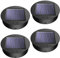 Solarleuchten Ersatzteile | Solarleuchten Ersatz Top mit LED Leuchtmitteln IP65 Wasserdicht Solarpanel Laterne Leuchten Ersatzoberteil Glühbirne Ersatzteil φ8cm für Solarlaterne Garten Auße und DIY