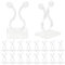 Yasmous 50Pcs Self-Adhesive Vine Plant Climbing Wall Fixer Vine Clips Invisible Plant Climbing Wall Clips Wall Vines Fixture Wall Sticky Hook for Gardening Plant Support Fixture
