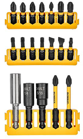 DEWALT BYTC Flex Torq Set #2 Phillips/#8 Schlitzsatz Schaft Schraubendreher Bit Set Schraubendreher (19-teilig) (DWABYTFT-19)