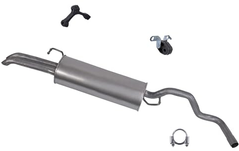 BESTPRICE ATP Auspuff Schalldämpfer Set 1x Endschalldämpfer, mit | Kompatibel mit: SEAT TOLEDO II, SKODA OCTAVIA I, OCTAVIA I Combi, OCTAVIA I Kasten/Kombi, VW BORA I, BORA Variant